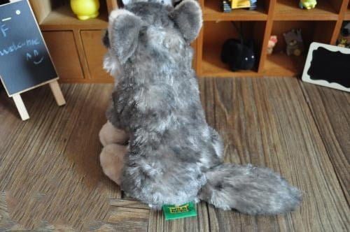 Grey wolf simulation animal plush toy - DunbiBeauty, LLC