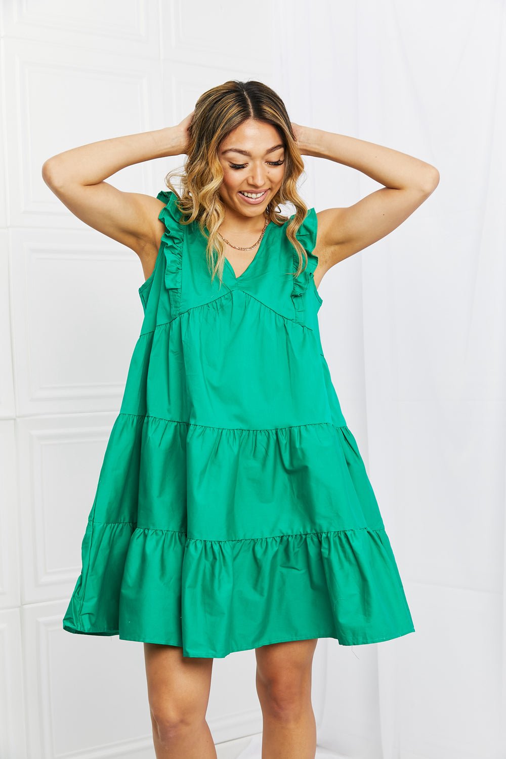 Hailey & Co Play Date Full Size Ruffle Dress - DunbiBeauty, LLC