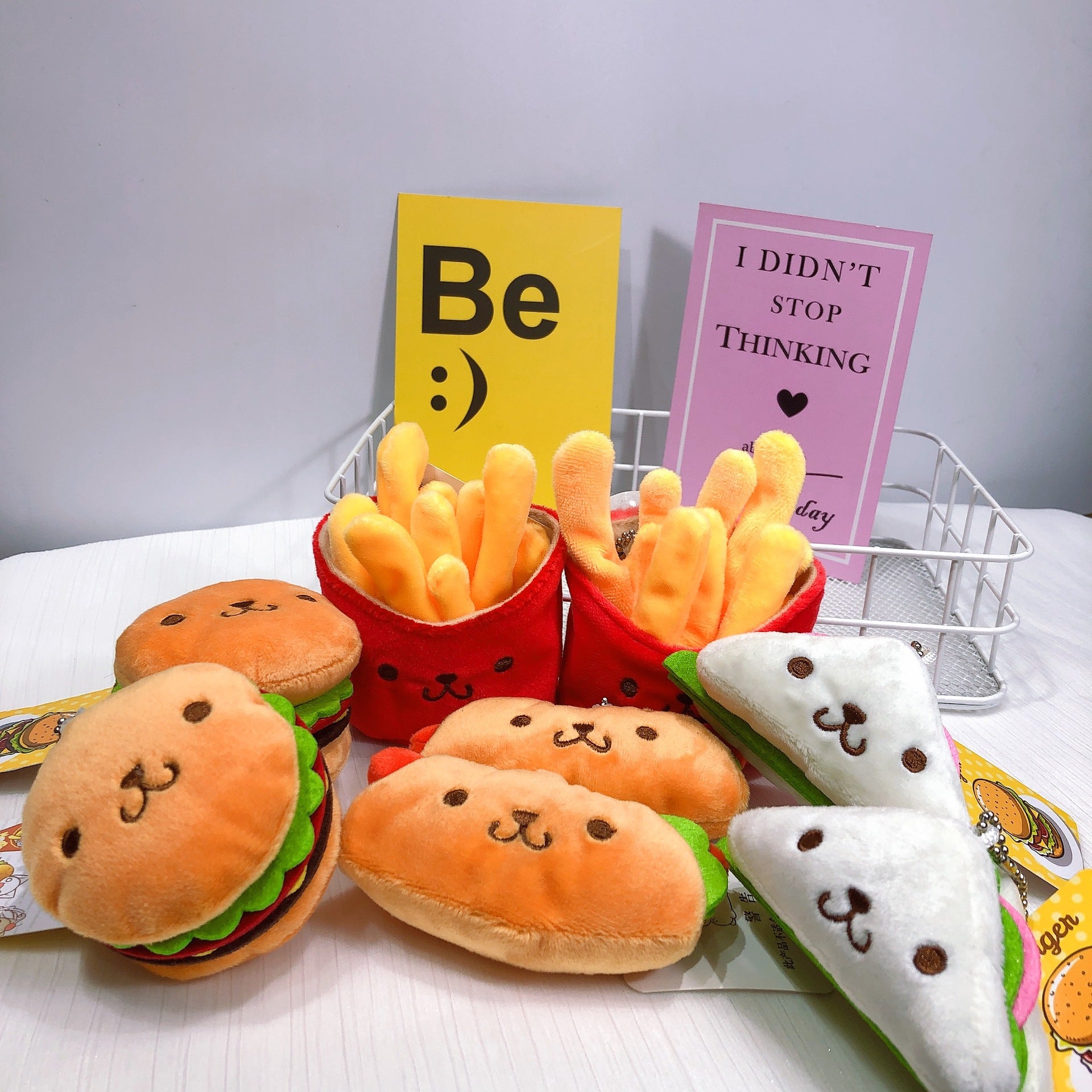 Hamburger Fries Sandwich Hot Dog Plush Toys - DunbiBeauty, LLC