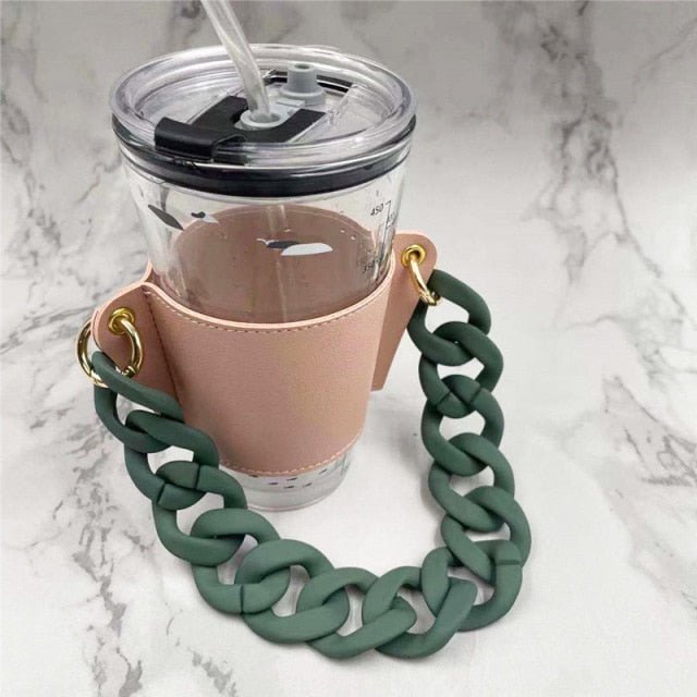 Hand-carrying Milk Tea Drink Cup Holder Detachable Chain - DunbiBeauty, LLC