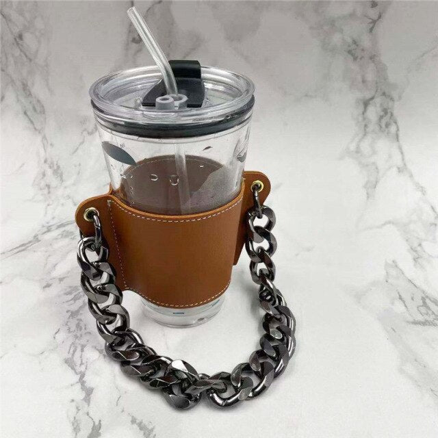 Hand-carrying Milk Tea Drink Cup Holder Detachable Chain - DunbiBeauty, LLC