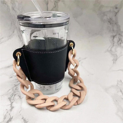 Hand-carrying Milk Tea Drink Cup Holder Detachable Chain - DunbiBeauty, LLC