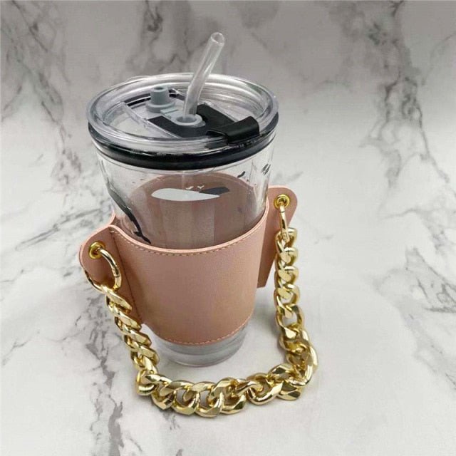 Hand-carrying Milk Tea Drink Cup Holder Detachable Chain - DunbiBeauty, LLC