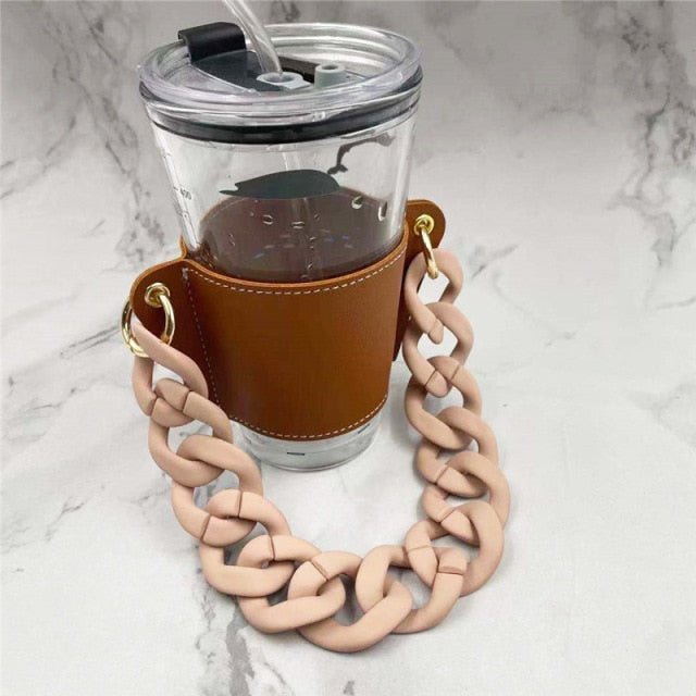 Hand-carrying Milk Tea Drink Cup Holder Detachable Chain - DunbiBeauty, LLC