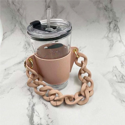 Hand-carrying Milk Tea Drink Cup Holder Detachable Chain - DunbiBeauty, LLC