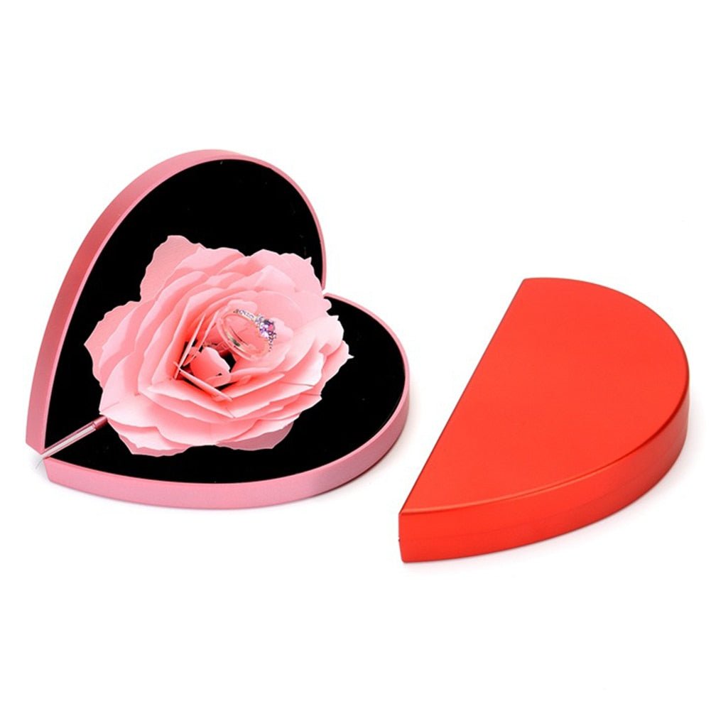 Heart Shape Wedding Ring Holder Box - DunbiBeauty, LLC