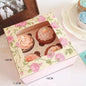 Heart Windowed Cupcake Box with Removable Tray - DunbiBeauty, LLC