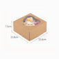 Heart Windowed Cupcake Box with Removable Tray - DunbiBeauty, LLC