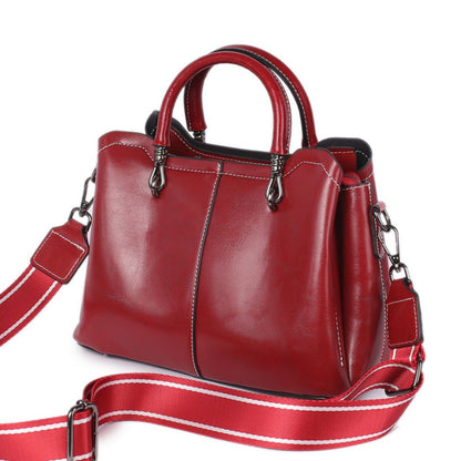 High-Capacity Zipper Splicing Handbag Shoulder Bag - DunbiBeauty, LLC