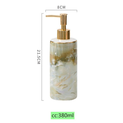 High-grade Ceramics Lotion Bottle Liquid Soap Dispenser Kitchen Hand Sanitizer Storage Shampoo Bottle Bathroom Accessory - DunbiBeauty, LLC