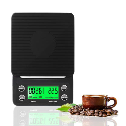 High Precision Digital Kitchen Scale Drip Coffee Scale With Timer LCD Display 3kg/0.1g 5kg/0.1g - DunbiBeauty, LLC