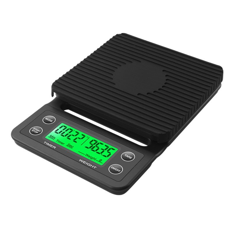 High Precision Digital Kitchen Scale Drip Coffee Scale With Timer LCD Display 3kg/0.1g 5kg/0.1g - DunbiBeauty, LLC