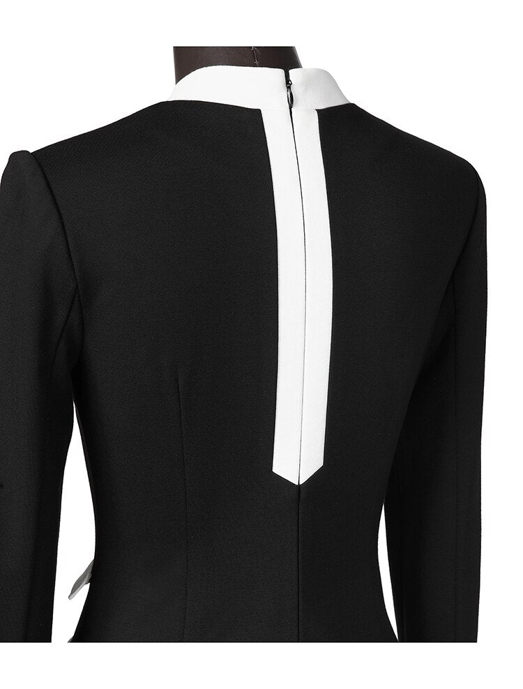 HIGH QUALITY New Fashion 2018 Runway Designer Dress Women&#39;s Long Sleeve Notched Collar Double Breasted Buttons Dresses H5710 - DunbiBeauty, LLC