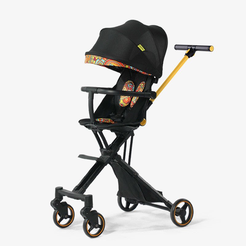 High-view Baby Stroller, Artifact for Walking The Baby, Can Be Seated, Reclining, and Folding Stroller Travel Stroller Baby Car - DunbiBeauty, LLC