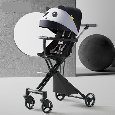 High-view Baby Stroller, Artifact for Walking The Baby, Can Be Seated, Reclining, and Folding Stroller Travel Stroller Baby Car - DunbiBeauty, LLC