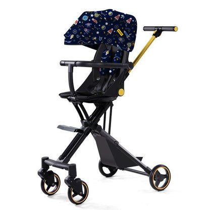 High-view Baby Stroller, Artifact for Walking The Baby, Can Be Seated, Reclining, and Folding Stroller Travel Stroller Baby Car - DunbiBeauty, LLC