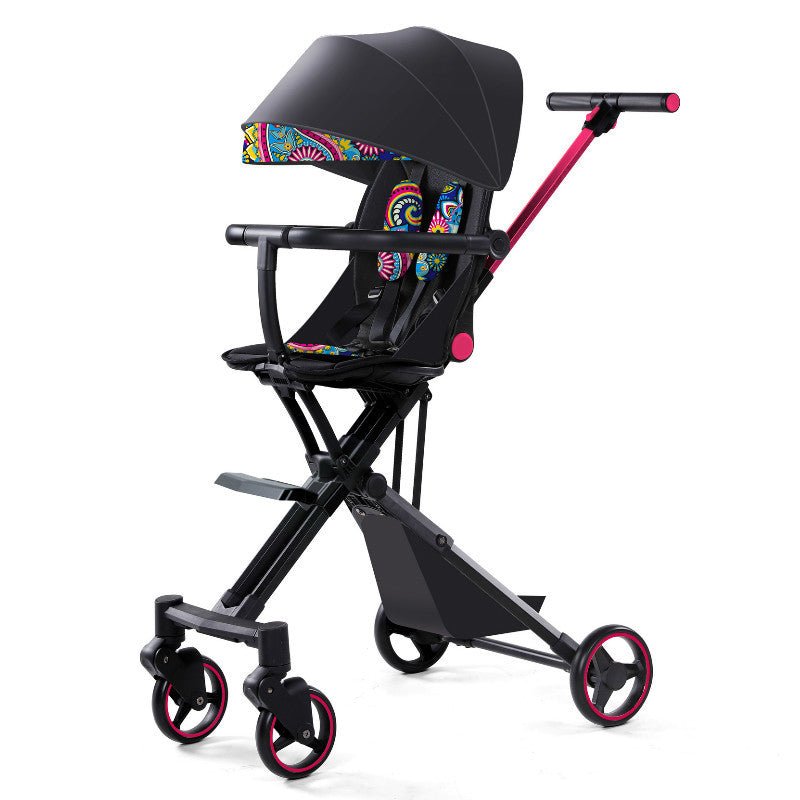 High-view Baby Stroller, Artifact for Walking The Baby, Can Be Seated, Reclining, and Folding Stroller Travel Stroller Baby Car - DunbiBeauty, LLC