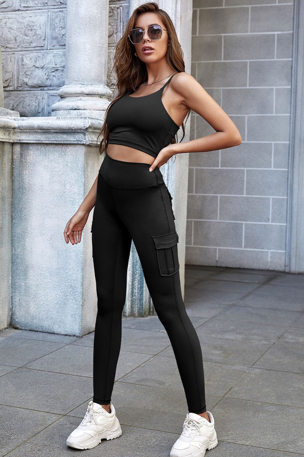 High Waist Leggings with Pockets - DunbiBeauty, LLC