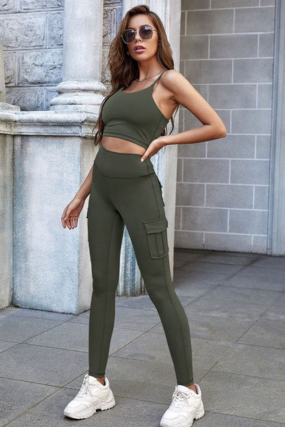 High Waist Leggings with Pockets - DunbiBeauty, LLC