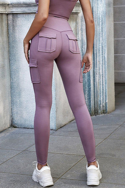 High Waist Leggings with Pockets - DunbiBeauty, LLC