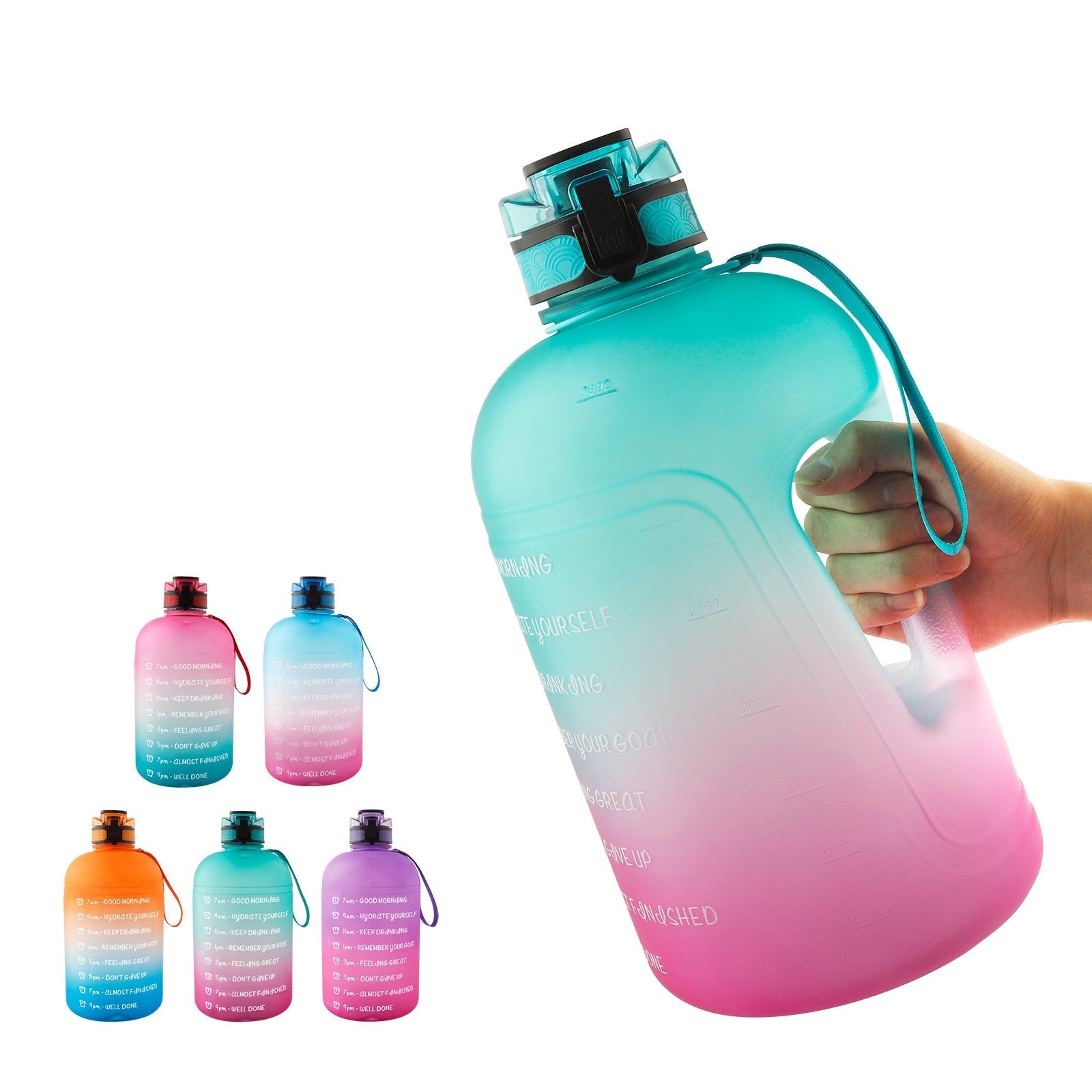 Hot Sale 3.78L Large Capacity 1 Gallon Water Bottle PETG Plastic Sports Water Bottle Wholesale Large Water Bottle - DunbiBeauty, LLC