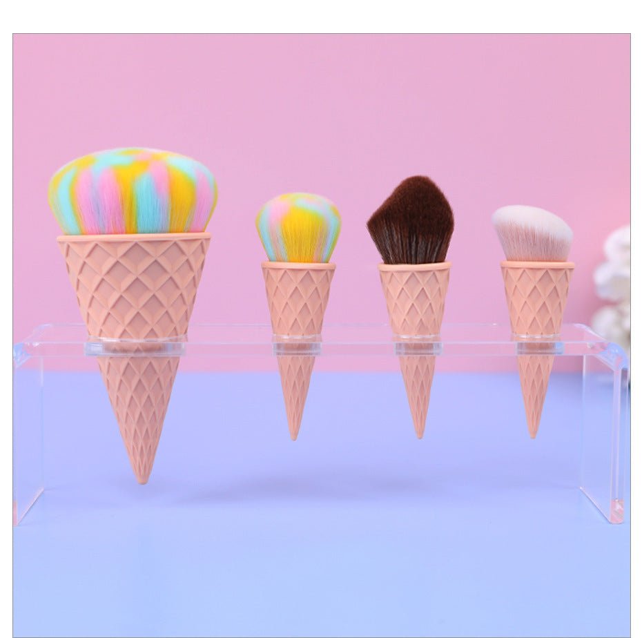 Ice Cream Cute Fiber Hair Makeup Brush - DunbiBeauty, LLC