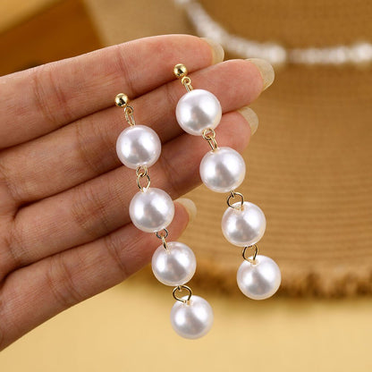 IPARAM Women's Dangle Pearl Earrings - DunbiBeauty, LLC