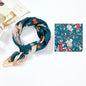 Japanese Style Silk Scarf Handkerchief - DunbiBeauty, LLC