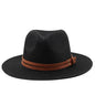 Jazz Style Wide Brim Straw Fedora - DunbiBeauty, LLC