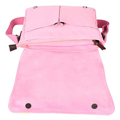 JOCHUI Canvas Anime Messenger Bag Girls Shoulder Bag Satchel School Bag Pink - DunbiBeauty, LLC