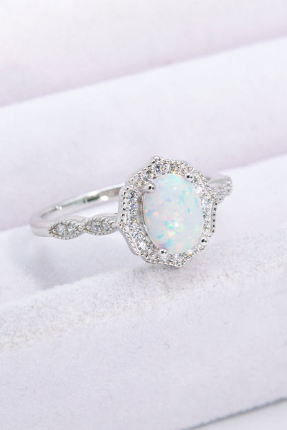 Just For You 925 Sterling Silver Opal Ring - DunbiBeauty, LLC