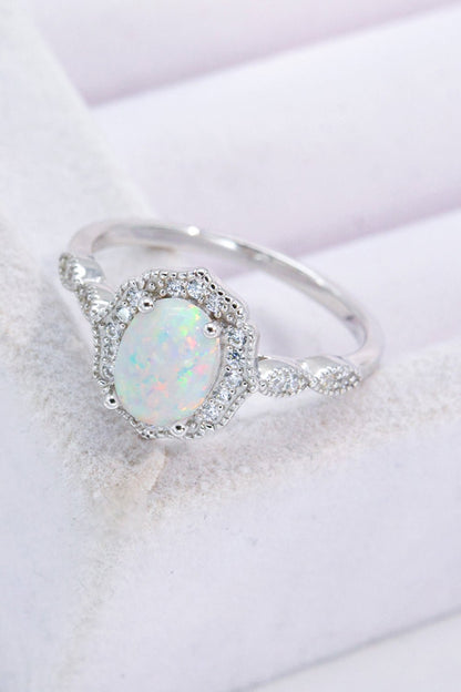 Just For You 925 Sterling Silver Opal Ring - DunbiBeauty, LLC