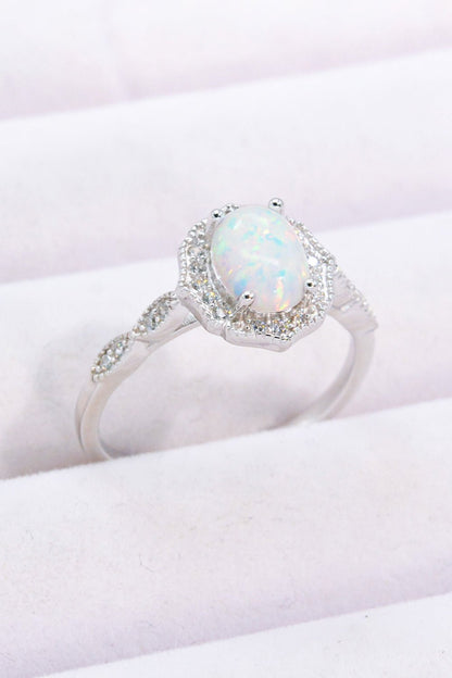 Just For You 925 Sterling Silver Opal Ring - DunbiBeauty, LLC