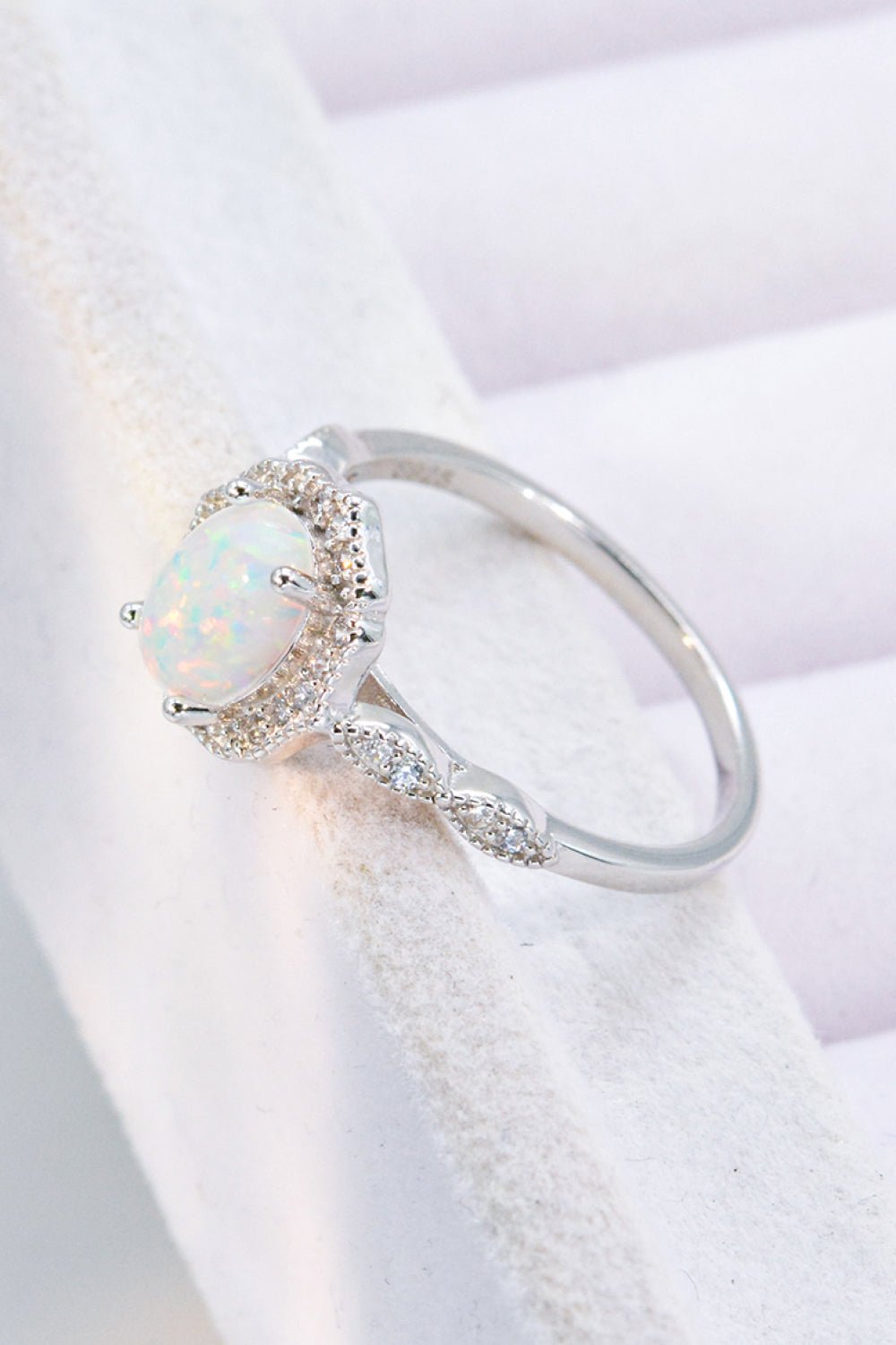 Just For You 925 Sterling Silver Opal Ring - DunbiBeauty, LLC