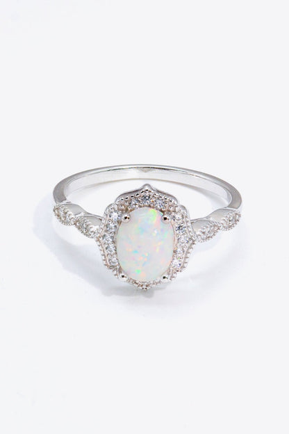 Just For You 925 Sterling Silver Opal Ring - DunbiBeauty, LLC