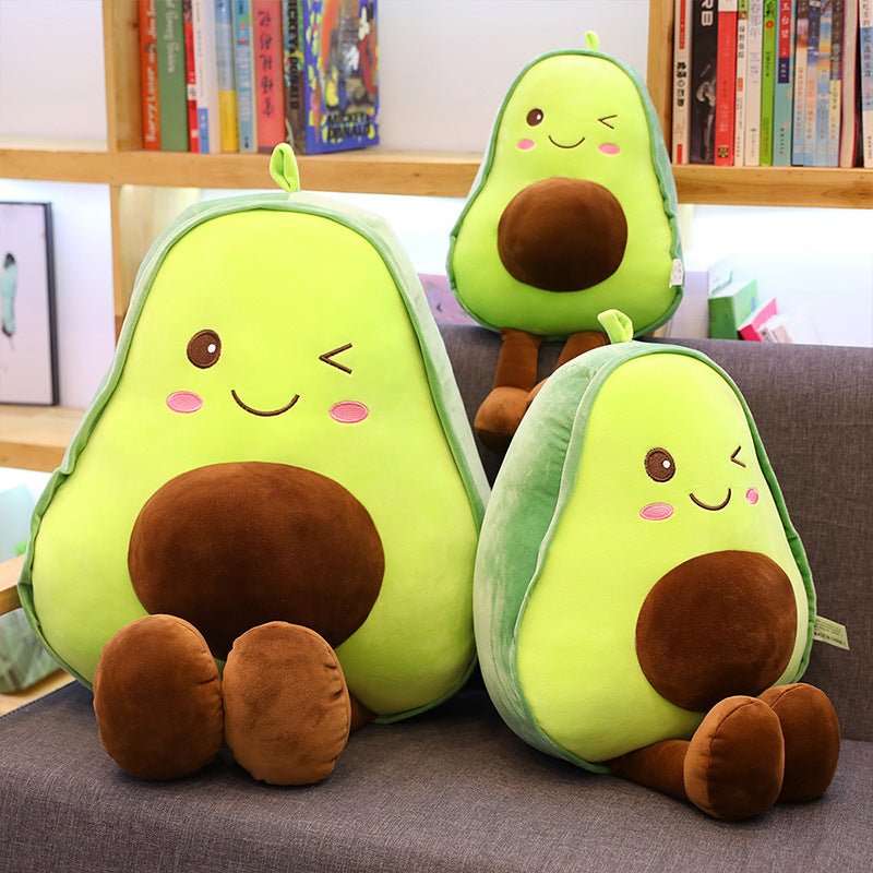 Kawaii Avocado Doll Pillow Soft Plush Toy - DunbiBeauty, LLC