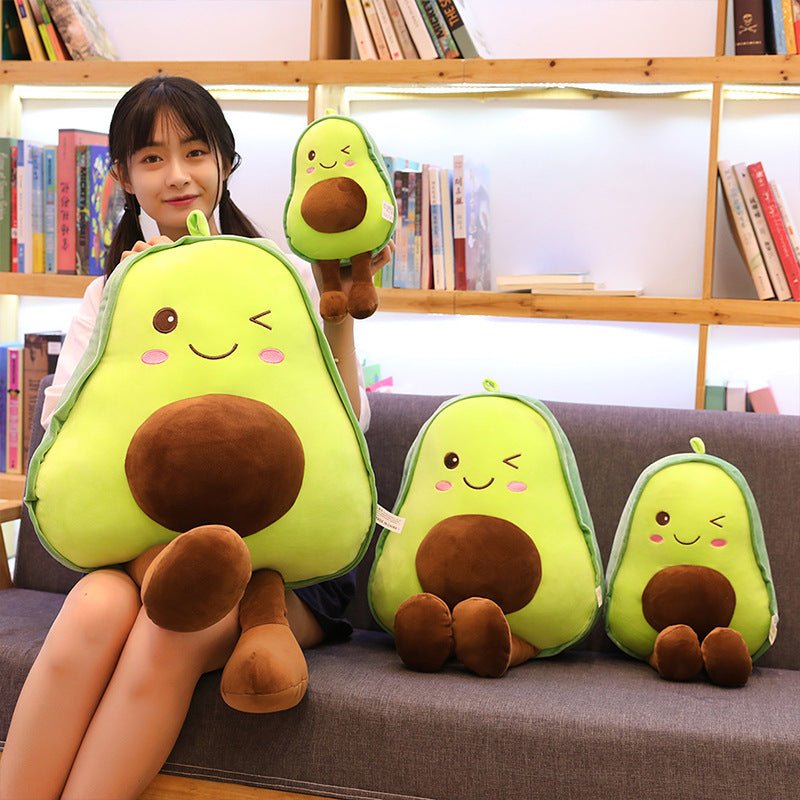 Kawaii Avocado Doll Pillow Soft Plush Toy - DunbiBeauty, LLC