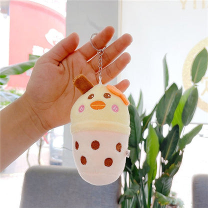 Kawaii Cute Animal Themed Bubble Tea Boba Keychain - DunbiBeauty, LLC