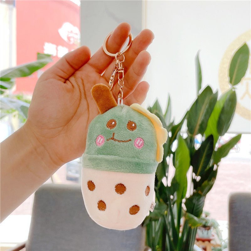 Kawaii Cute Animal Themed Bubble Tea Boba Keychain - DunbiBeauty, LLC