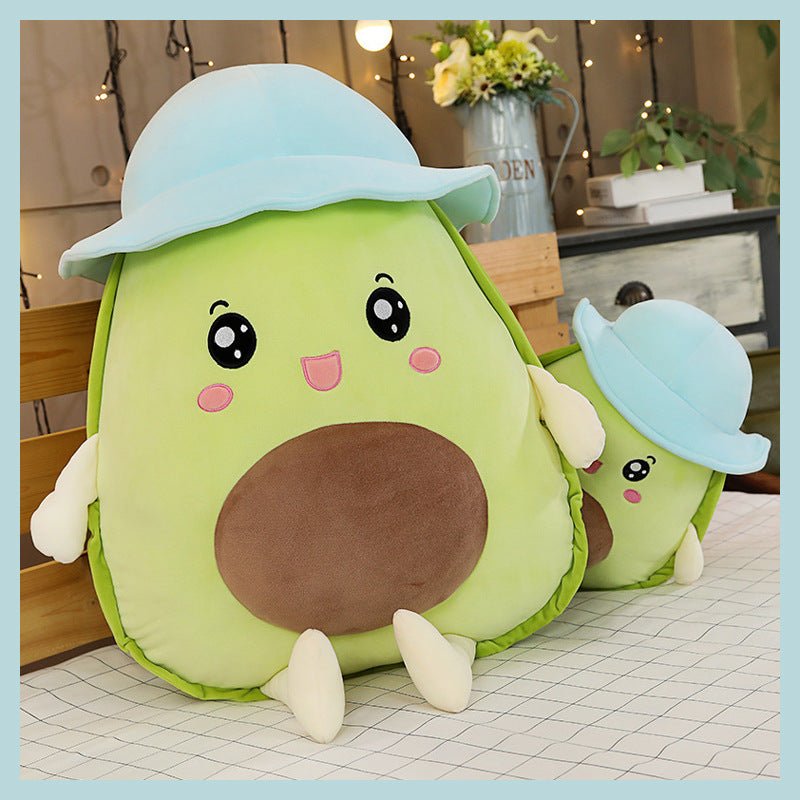 Kawaii Cute Avocado in a Sun Hat Plush Toys - DunbiBeauty, LLC