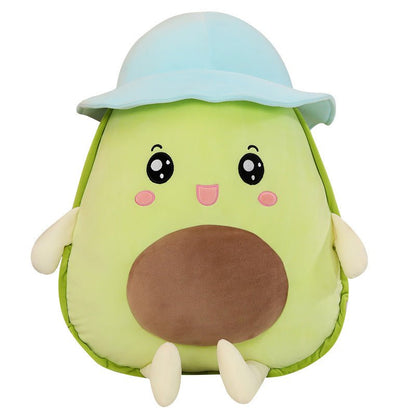 Kawaii Cute Avocado in a Sun Hat Plush Toys - DunbiBeauty, LLC