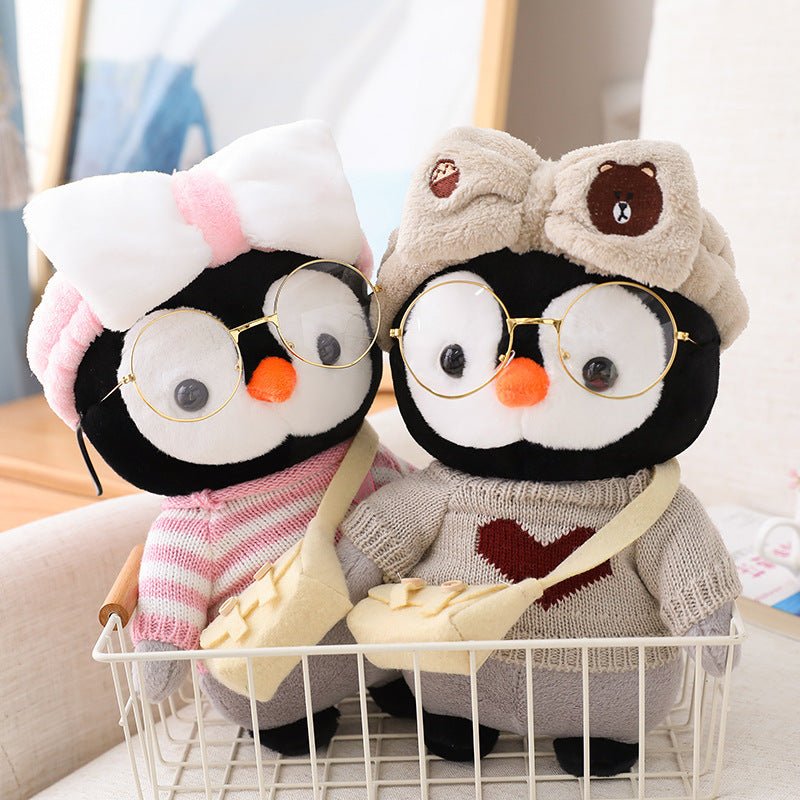 Kawaii Cute Cartoon Dress Up Penguin Doll - DunbiBeauty, LLC