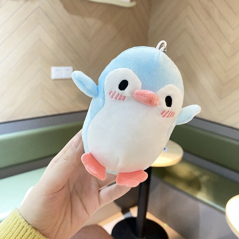 Kawaii Cute Cartoon Plush Doll Shy Penguin Keychain - DunbiBeauty, LLC