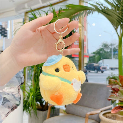 Kawaii Cute Plush Plump Baby Chick Keychain - DunbiBeauty, LLC