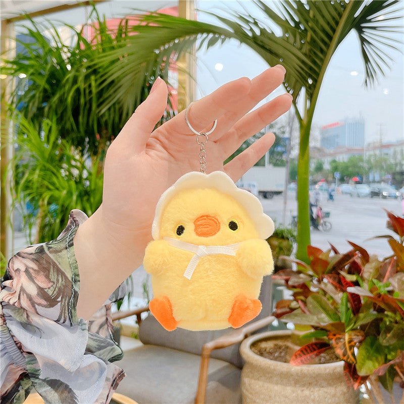 Kawaii Cute Plush Plump Baby Chick Keychain - DunbiBeauty, LLC