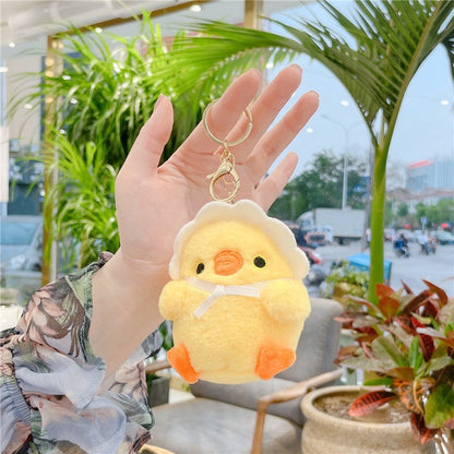 Kawaii Cute Plush Plump Baby Chick Keychain - DunbiBeauty, LLC