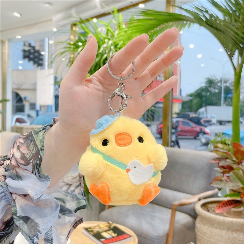 Kawaii Cute Plush Plump Baby Chick Keychain - DunbiBeauty, LLC