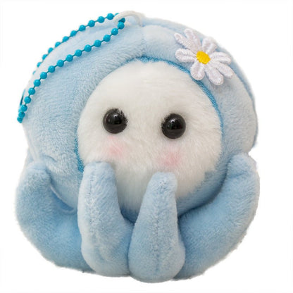 Kawaii Cute Small Octopus Keychain with Removable Face Seed to Switch Costumes - DunbiBeauty, LLC