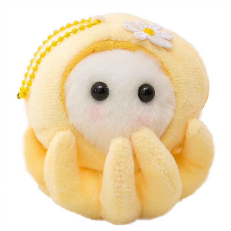 Kawaii Cute Small Octopus Keychain with Removable Face Seed to Switch Costumes - DunbiBeauty, LLC