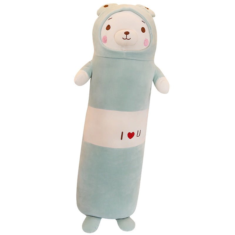 Kawaii Doll Long Log Pillow Plush Toys of Animals in Pajamas - DunbiBeauty, LLC